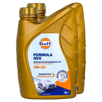 Motoröl Gulf Formula GVX 0W-30 2 X 1 Liter für Skoda Subaru VW Caddy IV Sharan