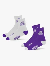 For Bare Feet 2 Pair TCU socks LG