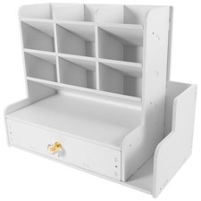  Desk Organizer Multipurpose Desktop Stationery Organizer Compartment Pen Holder