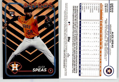 Alex Speas 2024 Topps Update Holiday US222 Astros RC Rookie