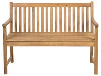 Gartenbank Akazienholz Hellbraun 120 Cm Vivara