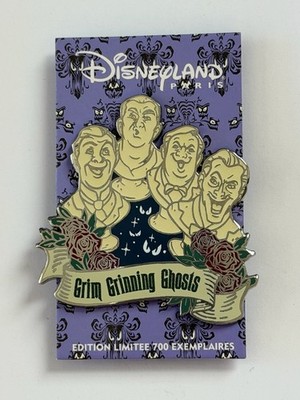 DLP - Singing Busts - Phantom Manor - Glow in the Dark Paris 2023 Disney Pin B