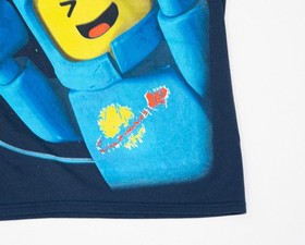 Vintage Lego Movie Video Game Spaceship T-Shirt Men's Size Large Promo