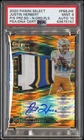 2020 Select Justin Herbert Neon Orange Pulsar Auto Rc Prime Patch21/25 PSA 9 10