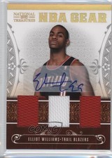 2010 Playoff National Treasures Trios Signatures 4/30 Elliot Williams Auto 0f8