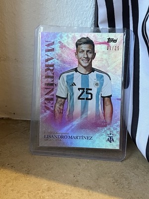 Lisandro Martinez Topps Argentina /25 SSP World Cup Champion Rare Card