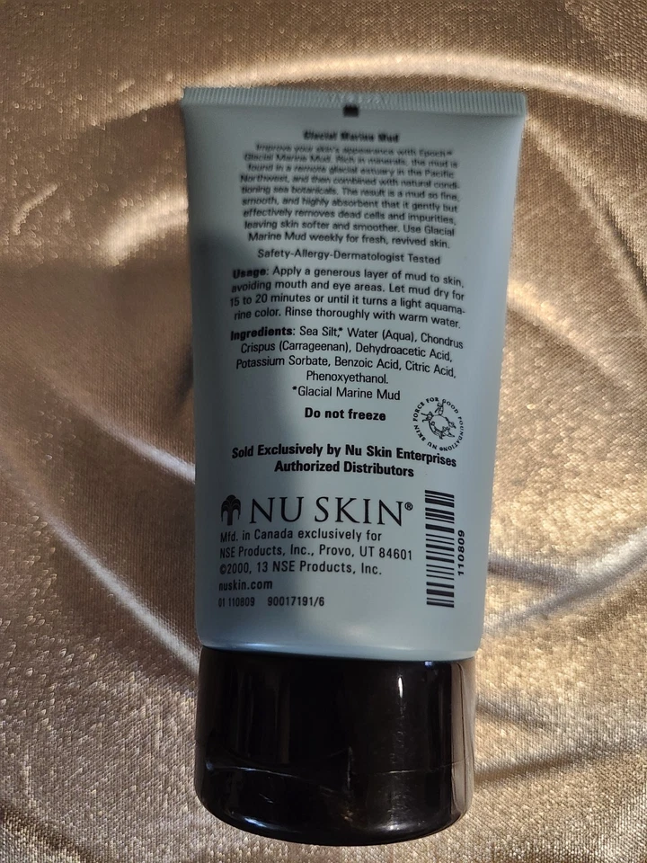 Máscara de limpieza facial Nu Skin Epoch barro marino glacial 7 oz SELLADA  Foto 2 de 2
