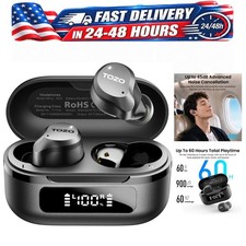 TOZO NC9 Hybrid Active Noise Cancelling Wireless Earbuds, 60H Playtime, LED