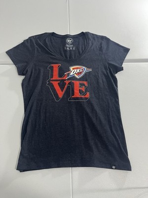 Oklahoma City Thunder Women V Neck Shirt Size Large 