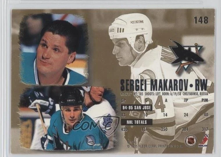 1995-96 Fleer Ultra Sergei Makarov #148 HOF - Image 2 of 2