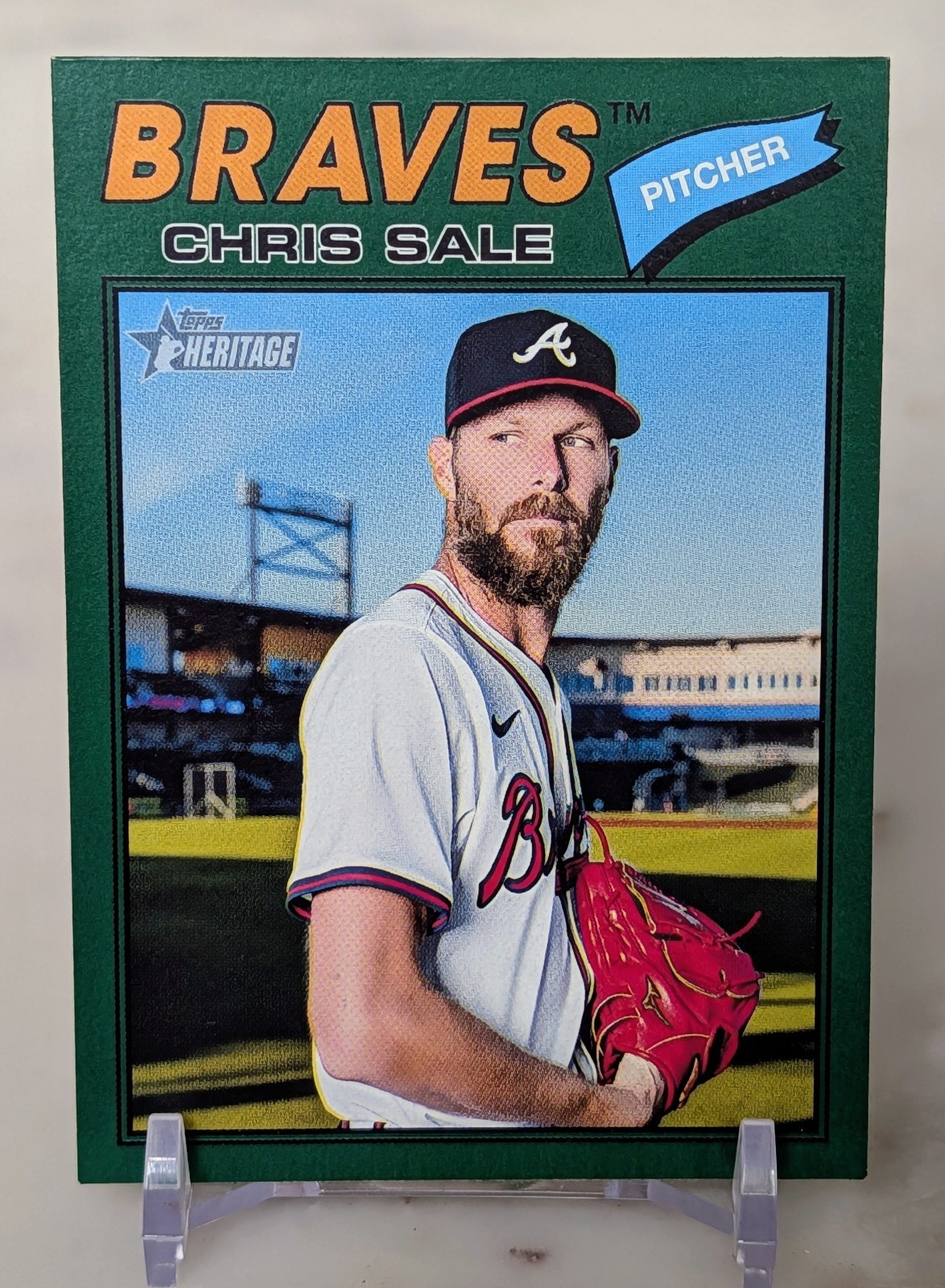 2026 Topps Heritage - Chris Sale #278 Dark Green Border