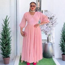African Women Long Dress Dashiki Plus Size Bodycon Evening Ball Gown Abaya Party