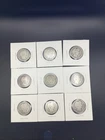 Barber Quarter Lot of 9 Coins - 90% Silver - 1.62 ASW