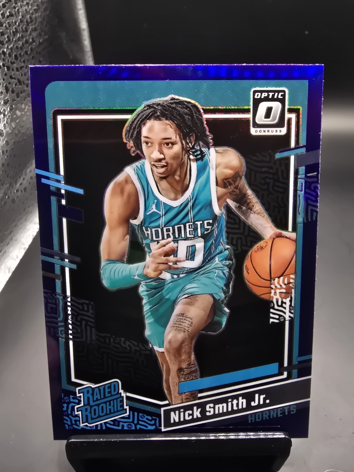 2023-24 Panini Donruss Optic Nick Smith Jr. Rated Rookie RC Purple Prizm #224