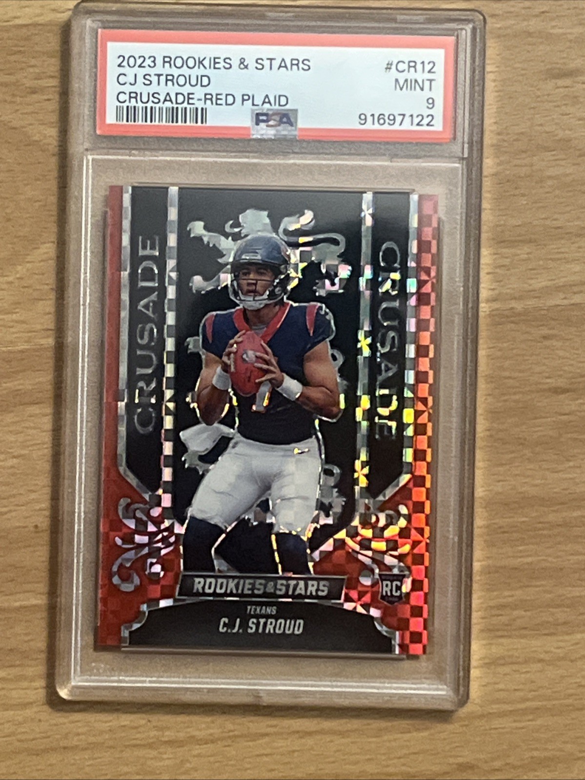 2023 Panini Rookies & Stars - Crusade C.J. Stroud #CR-12 Red Plaid Prizm (RC)