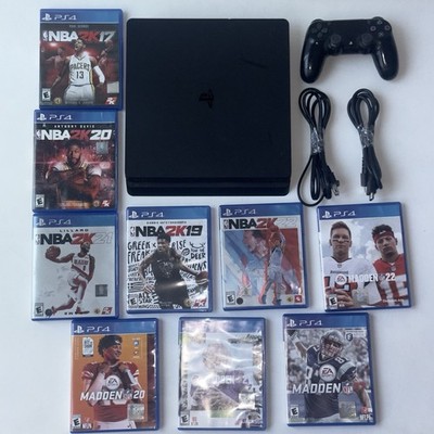 Sony PlayStation PS4 Console 500 GB Football Basketball Games Lot  Bundle