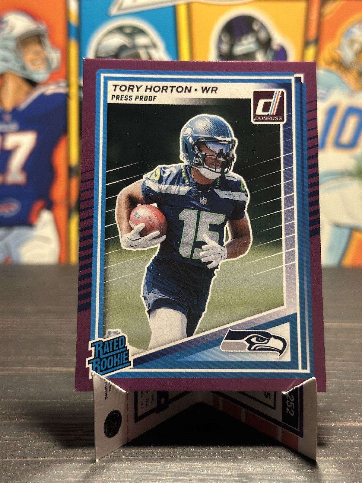2025 Panini Donruss - Rated Rookie Tory Horton #388 Purple Press Proof (RC)