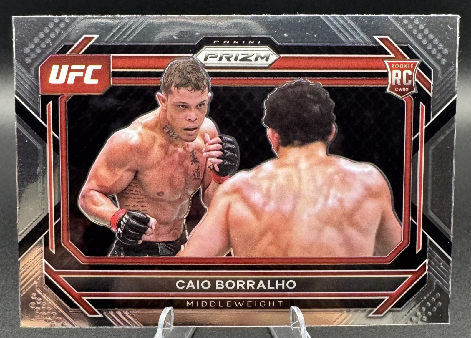 2023 Panini Prizm UFC Caio Borralho BASE RC #68 Rookie Card Middleweight