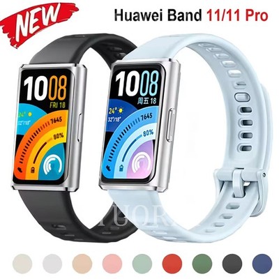For Huawei Band 11/11 Pro Sport Replacement Silicone Wrist Band Strap Smartwatch
