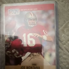 Pro Set 1990 Pro Set Joe Montana #293 San Francisco 49ers NFL Football Card