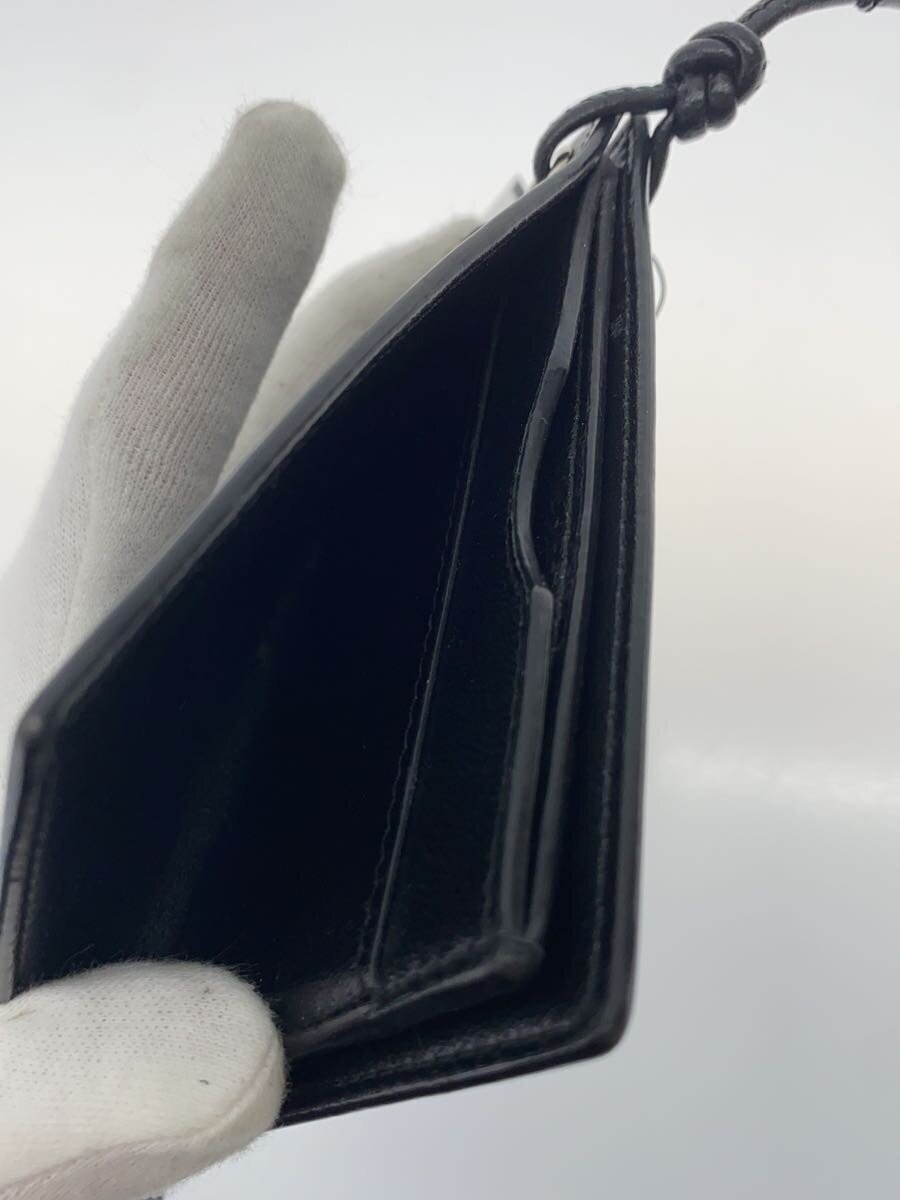 SAINT LAURENT Card Case Leather Black Plain Men's thumbnail 6