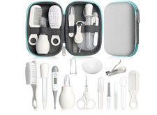 Baby Grooming Kit, Infant Safety Care Set with Hair Brush Comb Nail Clipper Nasa