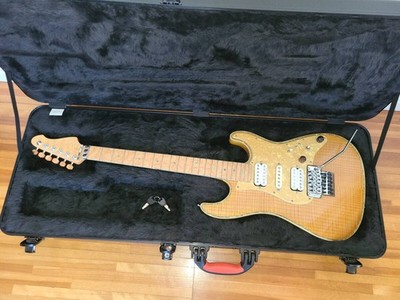 E-Gitarre Schecter EX-22-CTM-FRT Fully Custom Abalone Natural mit Koffer