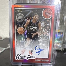 Topps 2025 Cody Williams Utah Jazz Autograph Short Print /5 #80B2-CW
