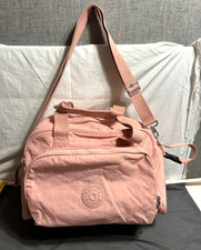 Live Light KIPLING 16" PINK Crossbody Shoulder TOTE SATCHEL Diaper Bag Purse