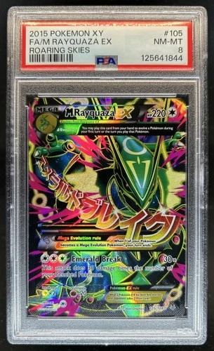 2015 Pokemon XY Roaring Skies M Rayquaza #105/108 PSA 8