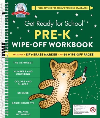 Get Ready for School: Pre-K Wipe-Off Workbook by Stella
