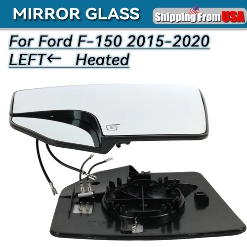 Left  Driver Side Mirror Glass Heated For Ford F150 F-150 2015 - 2020 Pickup/USA
