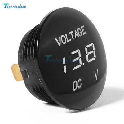 Digital Green/Red/White/Blue DC 12V-24V LED Panel Voltage Volt Meter Voltmeter