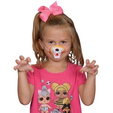 Tiger Cat Feline Bengal Animal Costume Accessory Nose, Orange White, One-Size