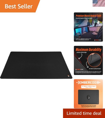 KX100 Pro Gaming Mouse Pad – Hybrid Cloth Surface for Speed & Control | Durab... - 第 1/7 張圖片