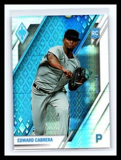 ⚾ EDWARD CABRERA 2022 PANINI PHOENIX PRIZM HYPER HOLO RC SERIAL # 299