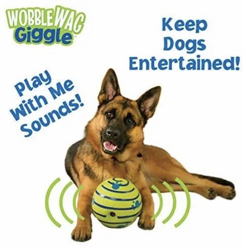 Wobble Wag Giggle Ball Giocattolo Interattivo per Cani Divertente Giggle Suoni Visti in TV - Foto 7 di 8