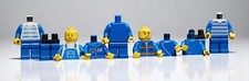LEGO City Figur Minifigur -  Reste Teile Konvolut Sammlung Set Blau