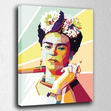 Premium Quality Paint By Numbers Kit: Pop Frida. KitArtUS