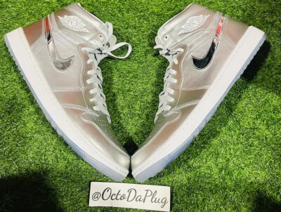 Nike Air Jordan 1 High Golf Gift giving Silver Mens Multi Sizes FD6815-001