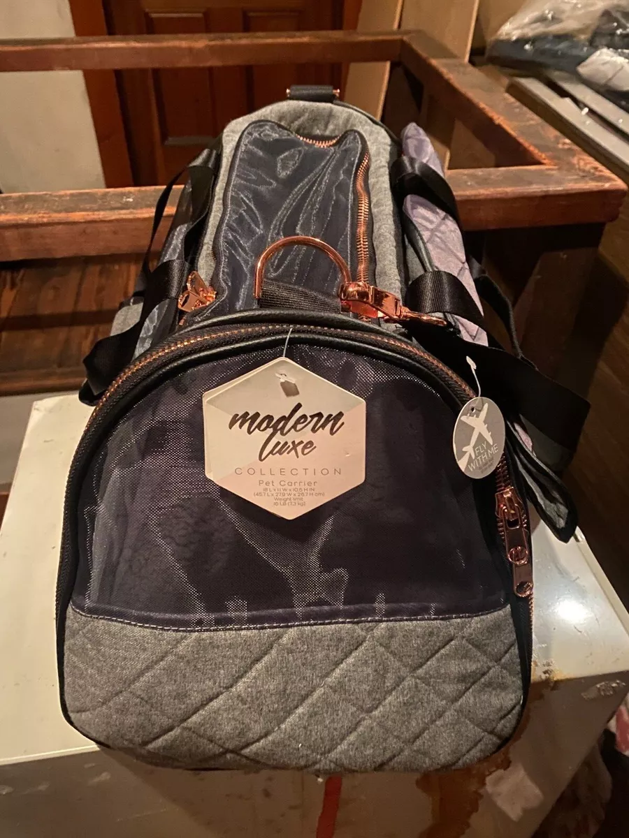 Modern luxe pet clearance carrier