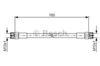 1 987 476 220 Bosch Bremsschlauch FüR Audi,Seat,Vw