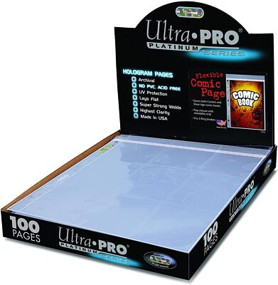 Box Da 100 Pagine 3x3 Per Album Ad Anelli - Ultra Pro - Platinum - Nick - Foto 2