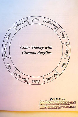PATTI DERENZO COLOR THEORY WITH CHROMA ACRYLICS LESSON BOOKLET & PATTERN  PACK 
