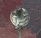 From Holland: silverplated spoon with combination dove and cross image — photo 2