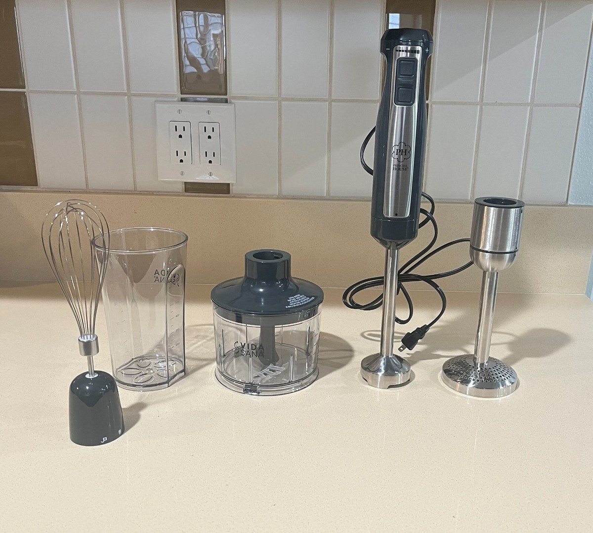 Princess House Vida Sana 4-in-1 Immersion Blender (5594)