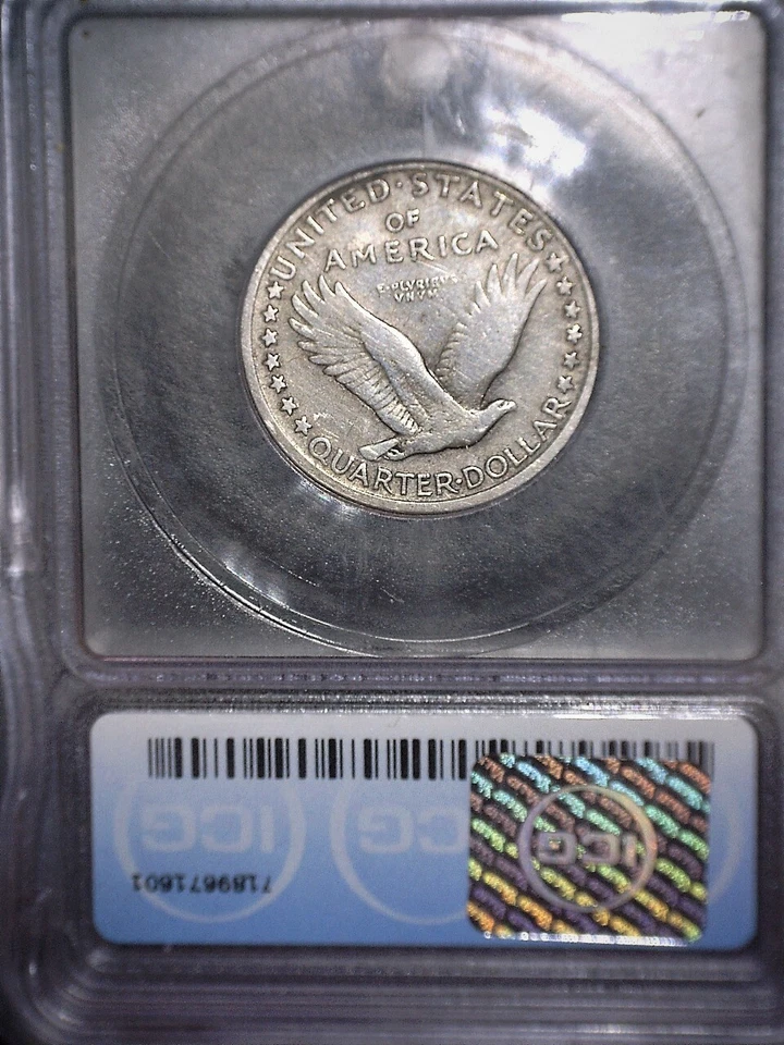 1917-S Standing Liberty Quarter, ICG VF20 Polished, Key Date, Type 1 - Image 2 of 2