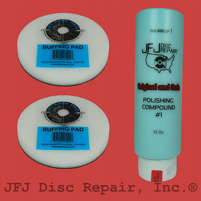 #1 BLUE 12oz SOLUTION & 2 PACK BUFFING PADS