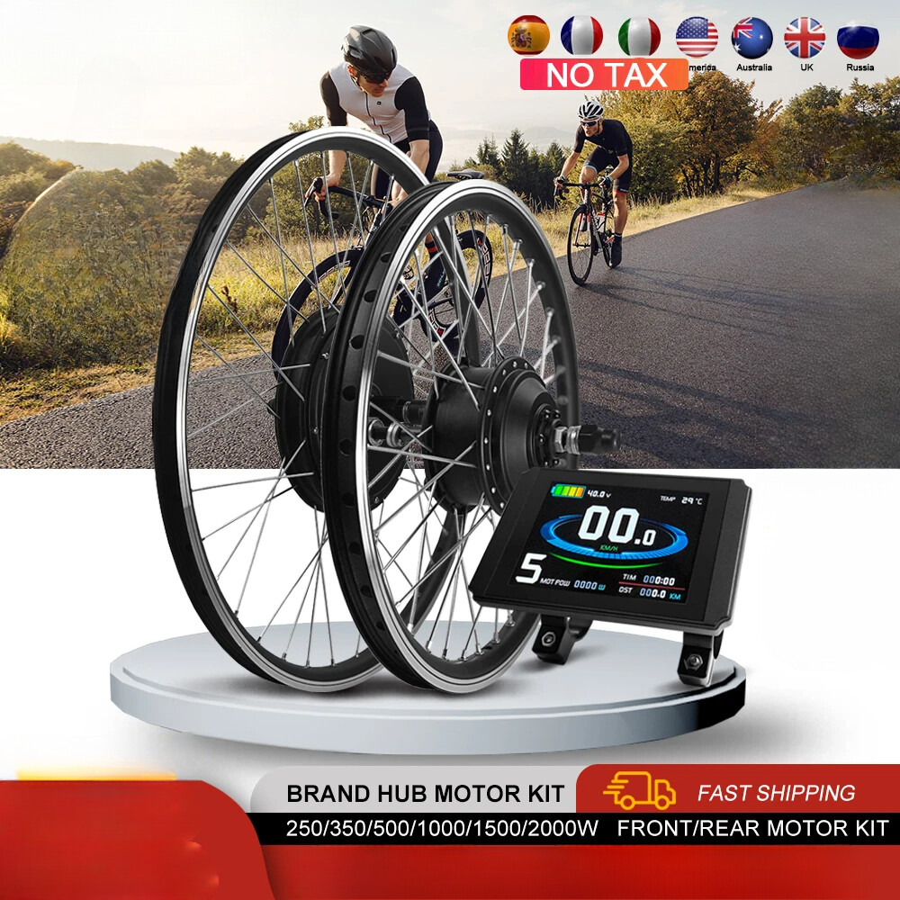 Electric Bicycle Conversion Kit 36V 48V 350W-2000W Brushless Wheel Hub Motor