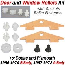 For Dodge Plymouth 66-70 B-body 67-72 A-body Door Window Roller Hardware Kit